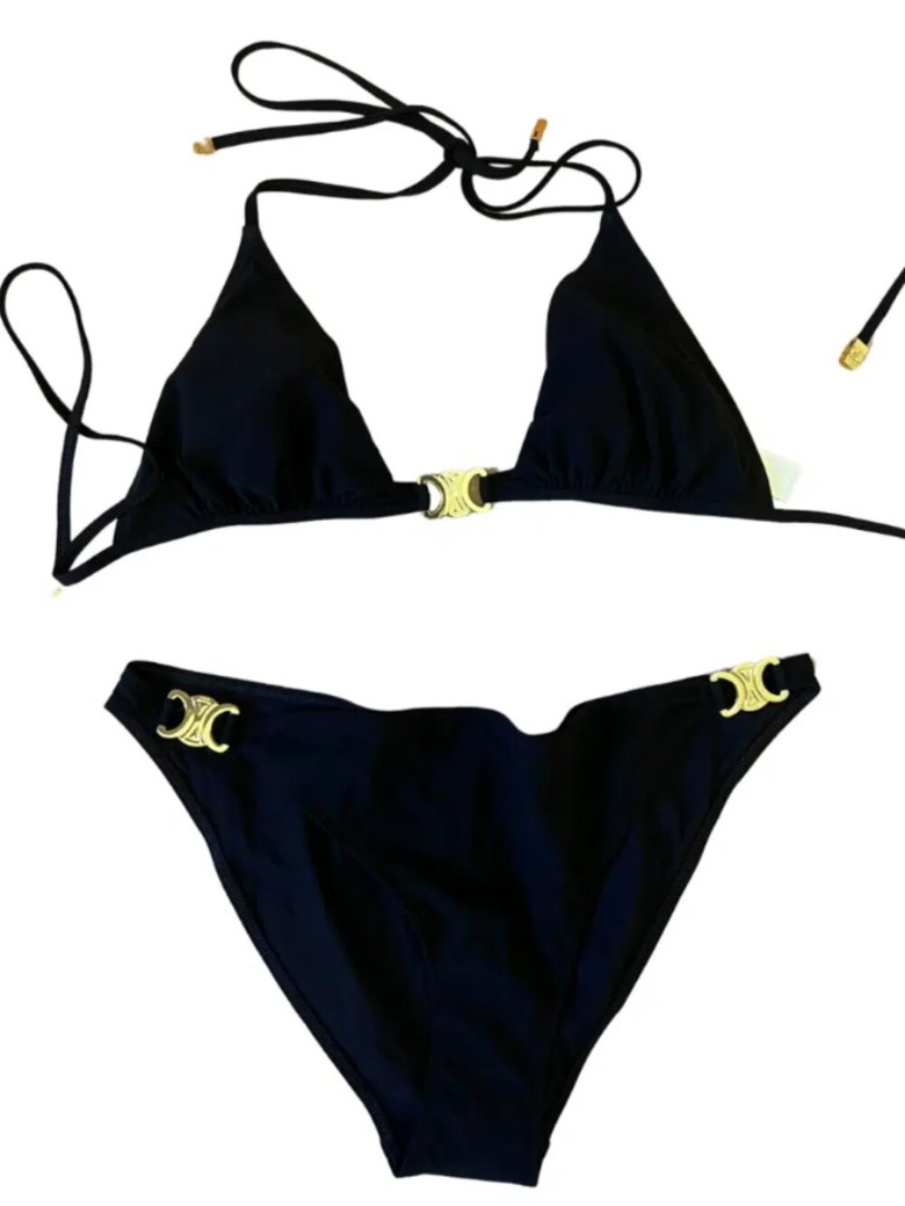 Celine Black String Bikini